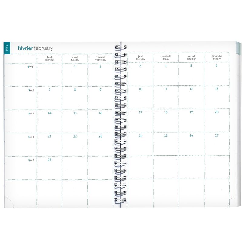 3660942082464-Agenda à spirale Mini Labo - 1 semaine sur 2 pages - 15 x 21 cm - beige - Exacompta-P_405147047_3-2