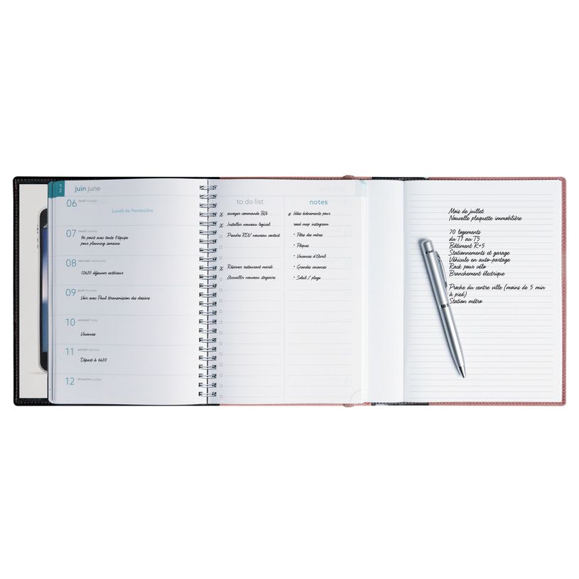 3660942082471-Agenda spiralé Mini Labo All in One - 1 semaine sur 1 page - 15 x 21 cm - rose -  avec ca-P_405147048_4-3