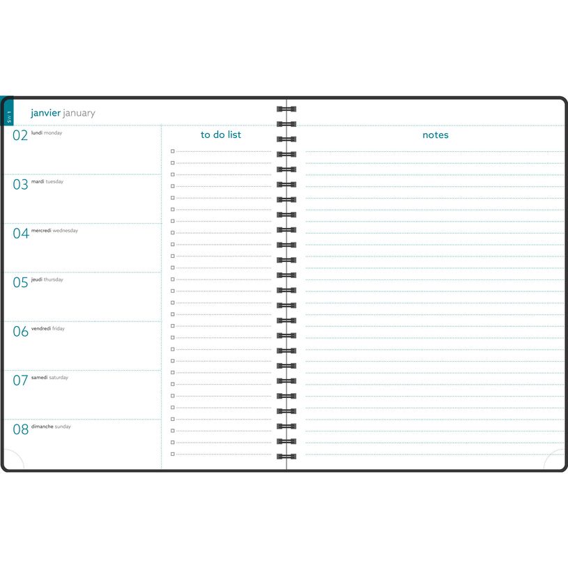 3660942080651-Agenda spiralé Amélie Easytime 27S - 1 semaine sur 1 page - 21 x 27 cm - disponible dans dif-P_405147070_5-4