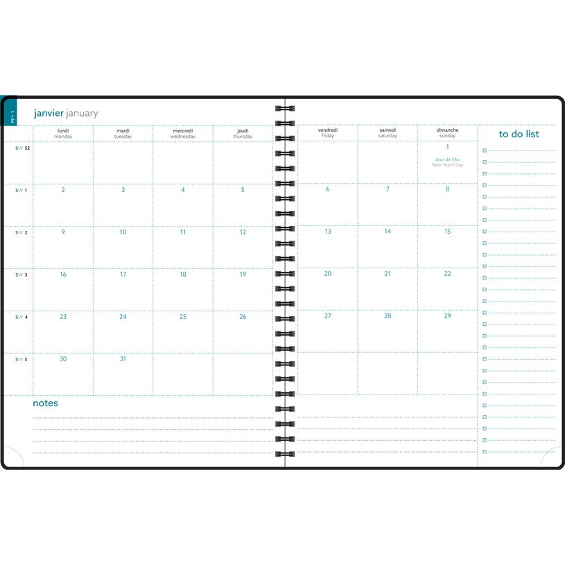 3660942080651-Agenda spiralé Amélie Easytime 27S - 1 semaine sur 1 page - 21 x 27 cm - disponible dans dif-P_405147070_6-5