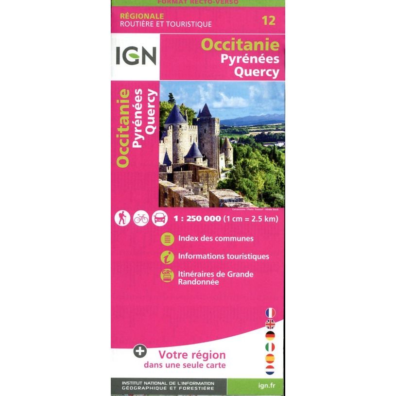 9782758550969-Carte Occitanie Recto/Verso Pyrénées Quercy-P_405147126_1-0