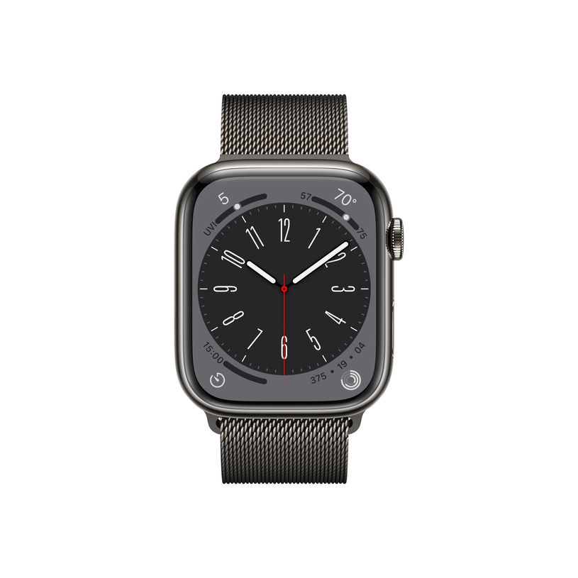 194253180029-Apple Watch Series 8 (GPS + Cellular) - montre connectée - 41mm - 32 Go - graphite-P_405147779_2-1