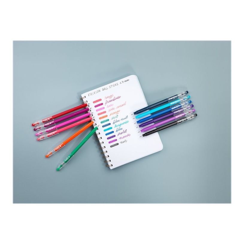 3131910426776-Pilot FriXion Ball Stick - 12 Rollers effaçables - couleurs assorties-P_405147970_2-1