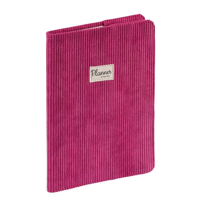 3371010501731-Agenda Colette Ministre avec répertoire - 1 semaine sur 2 pages - 16 x 24 cm - framboise - Quo Vadis--0