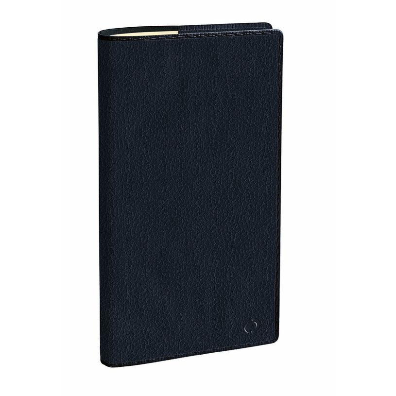 3371010498642-Agenda à spirale Marlow Italnote avec répertoire - 1 semaine sur 2 pages - 8,8 x 17 cm - bleu nuit - --0