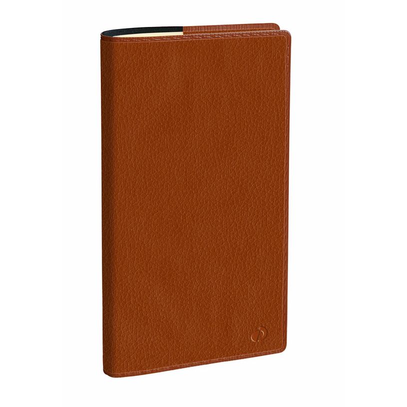 3371010498864-Agenda à spirale Marlow Italnote avec répertoire - 1 semaine sur 2 pages - 8,8 x 17 cm - camel - Quo --0
