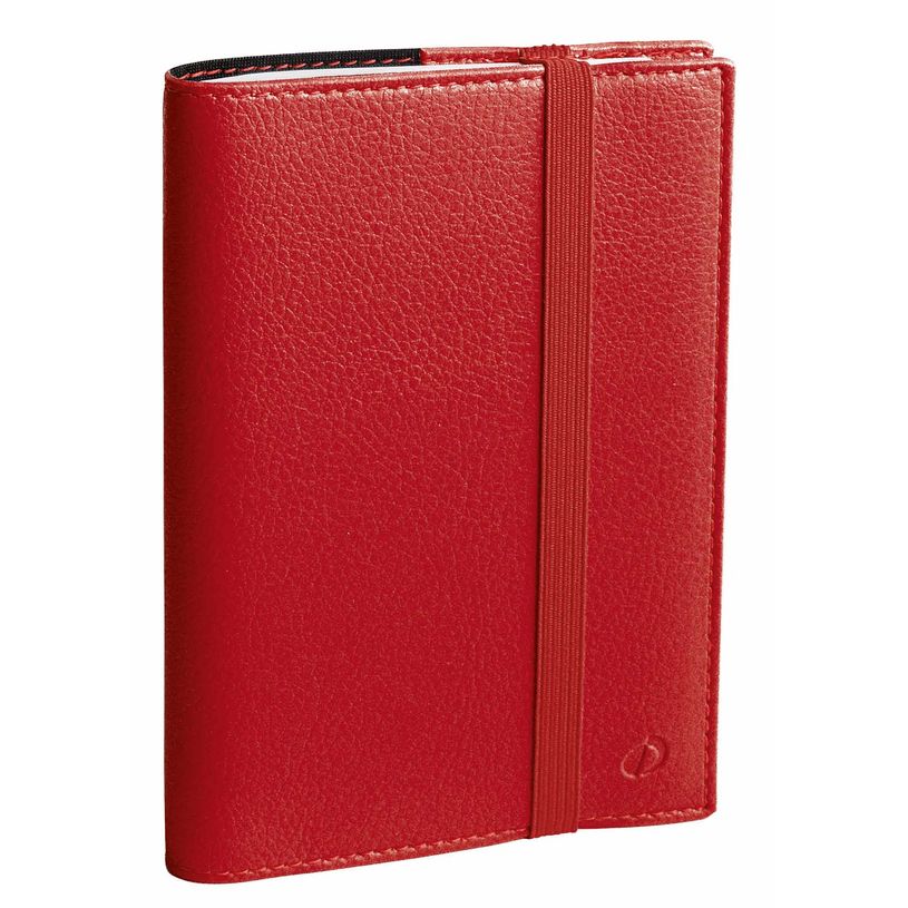 3371010499984-Agenda spiralé à élastique Time & Life Pocket - 1 semaine sur 2 pages - 10 x 15 cm - rouge vermillon--0