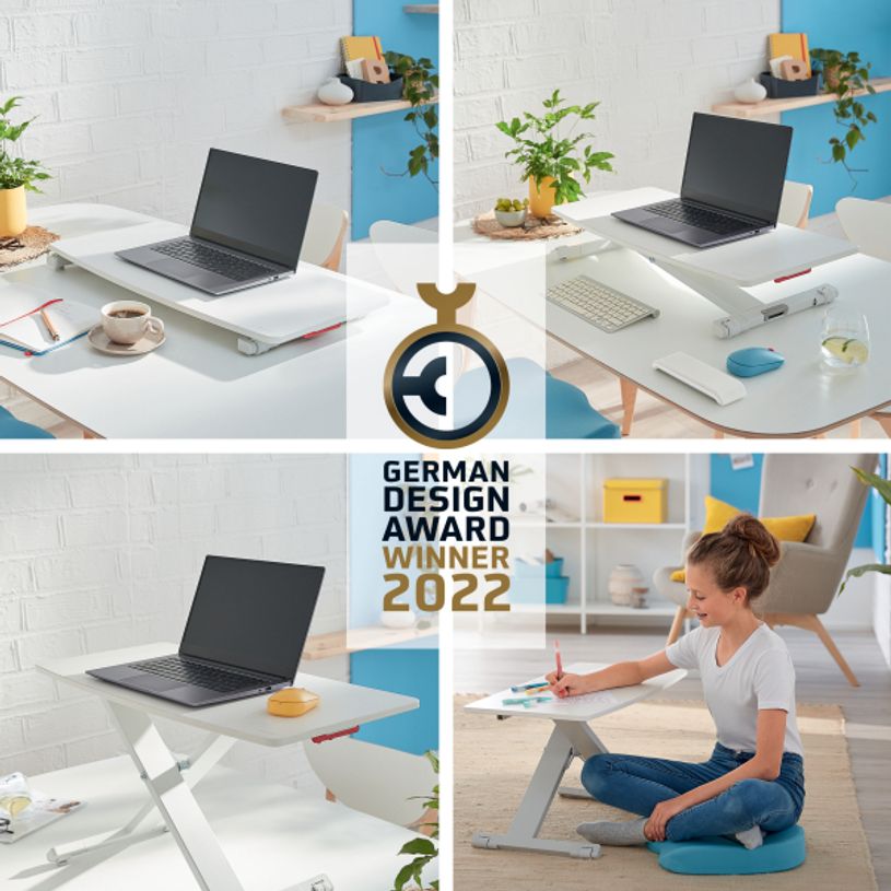 4002432129447-eitz Ergo – Station de travail assis/debout – Réglage pneumatique jusqu’à 31 cm – Blanc--1