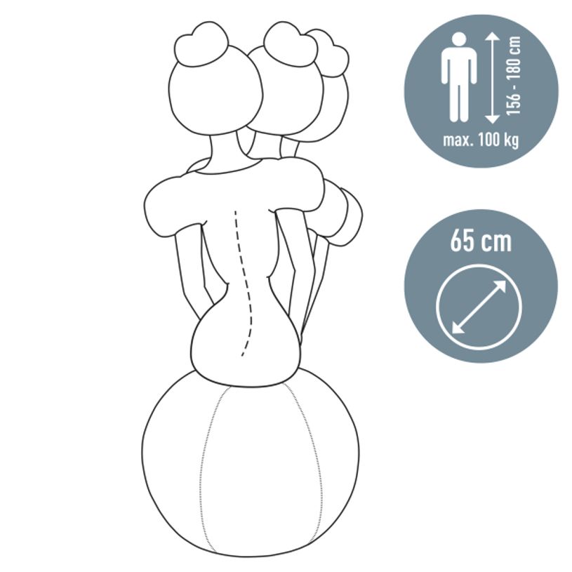 4002432129522-Leitz Ergo Cosy Active - Ballon d'assise ergonomique - améliore la posture - diamètre 65 cm - jaune --2