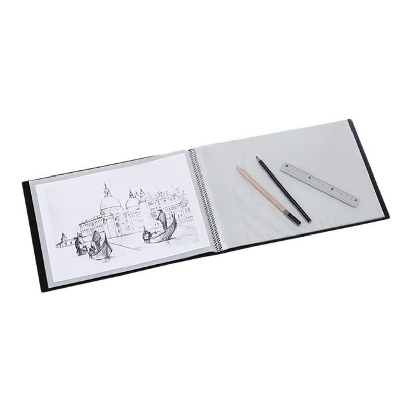 3135255480059-Viquel Creativ'Gallery - Porte vues à l'italienne - 60 vues - A4 - noir-P_405148456_3-2