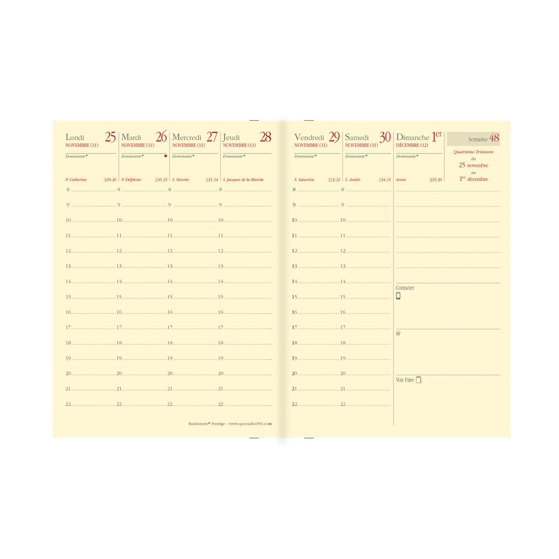 3371010498925-Agenda Marlow Randonnée Prestige avec répertoire - 1 semaine sur 2 pages - 9 x 12,5 cm --P_405148584_2-1