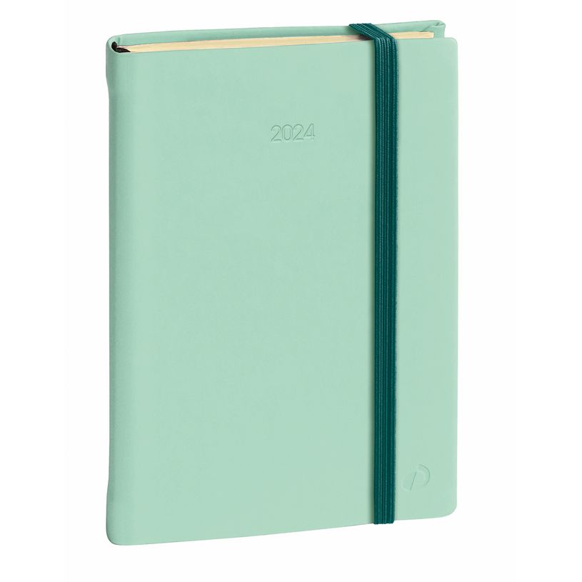 3371010500871-Agenda à élastique Silk President Prestige - 1 semaine sur 2 pages - 21 x 27 cm - vert --P_405148650_1-0