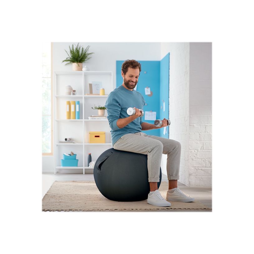 4002432129546-Leitz Ergo Cosy Active - Ballon d'assise - diamètre de 65 cm - gris velours-P_405148765_1-3