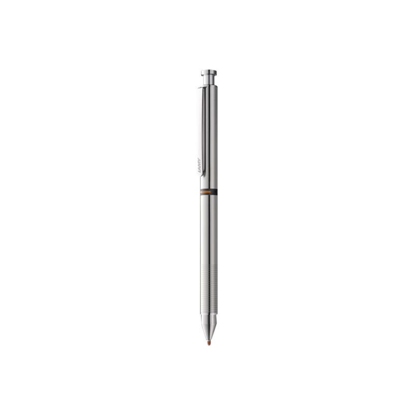 4014519728320-LAMY st Tri - Stylo 3 en 1 - noir, rouge et portemine - corps inox satiné-P_405148893_1-0