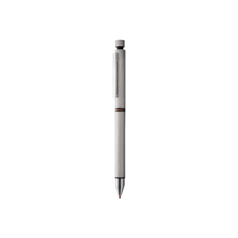4014519728337-LAMY cp1 Tri - Stylo 3 en 1 - noir, rouge et portemine - corps acier mat brossé-P_405148895_1-0