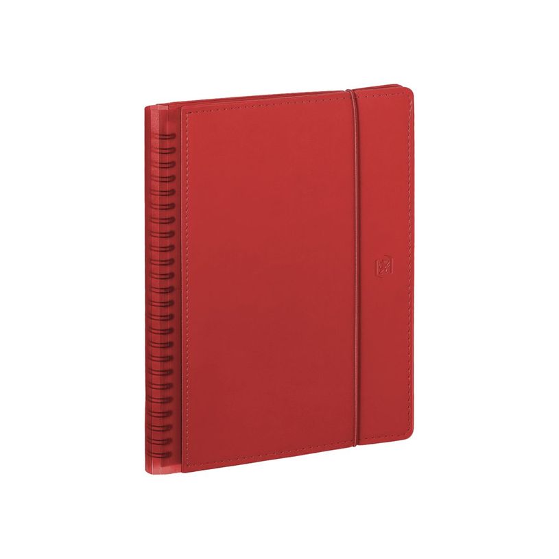 3147280261329-Agenda spiralé à élastique My Fab - 1 semaine sur 2 pages - 10 x 15 cm - rouge - Oxford--0