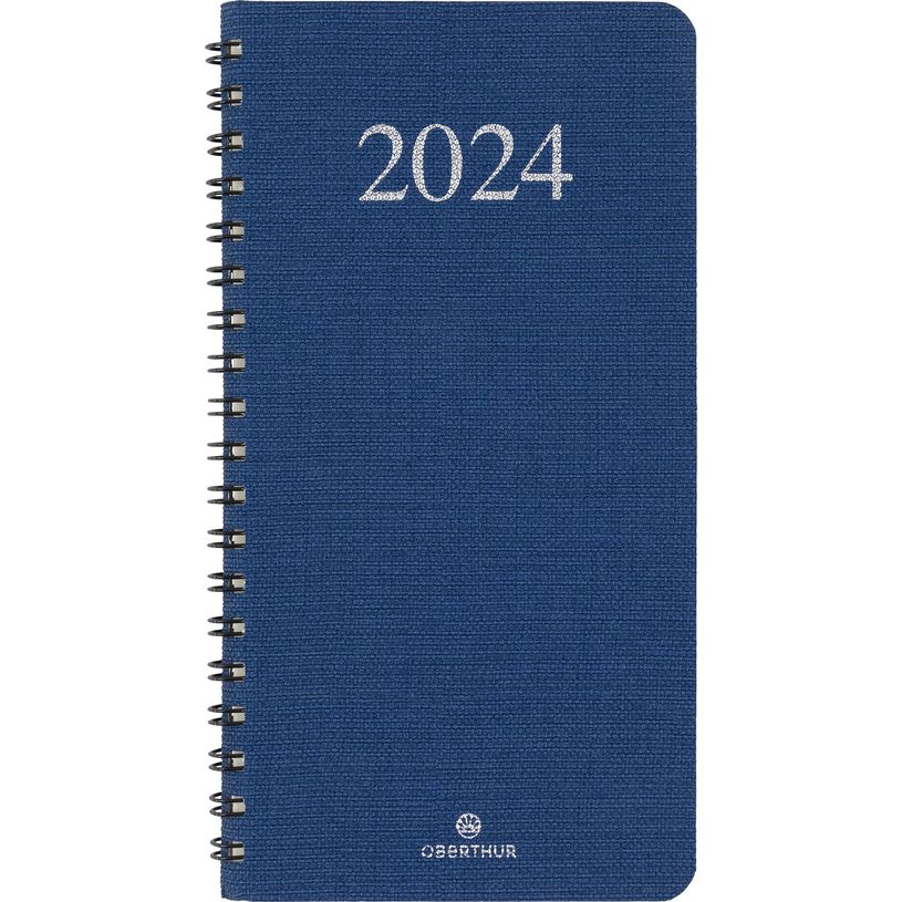 3664447162775-Agenda de poche Galway - 1 semaine sur 2 pages - 9,5 x 17 cm - bleu marine - Oberthur-P_405149033_1-0