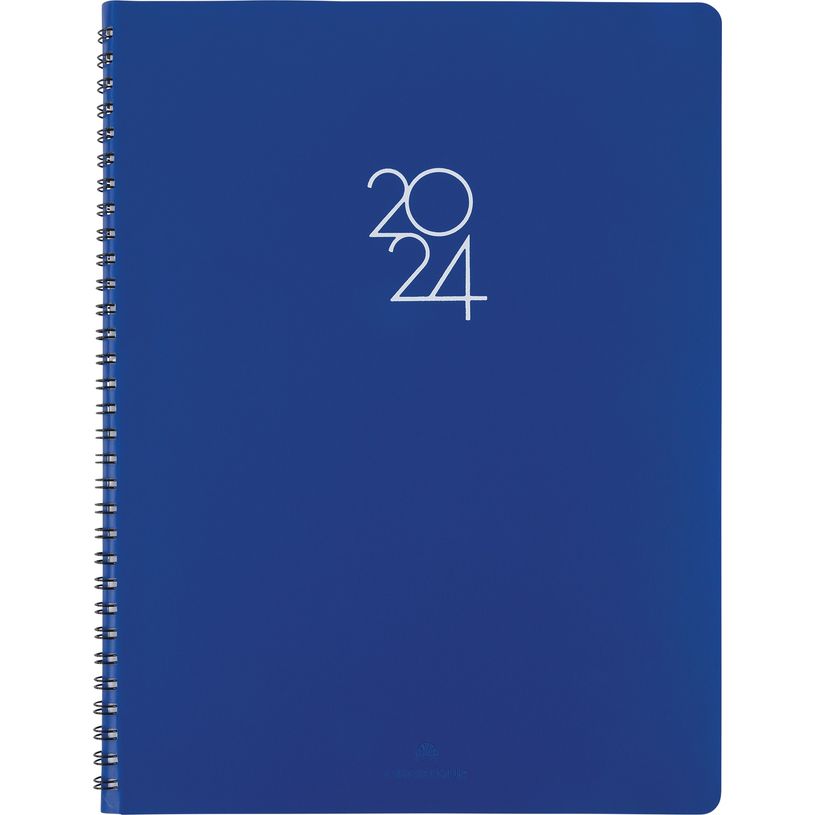 3664447155562-Agenda à spirale Portland - 1 semaine sur 2 pages - 22 x 30 cm - bleu - Oberthur-P_405149079_1-0