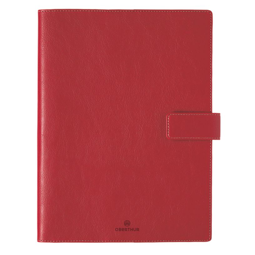 3664447163000-Agenda à spirale Milano - 1 semaine sur 2 pages - 22 x 28 cm - rouge - Oberthur-P_405149110_1-0
