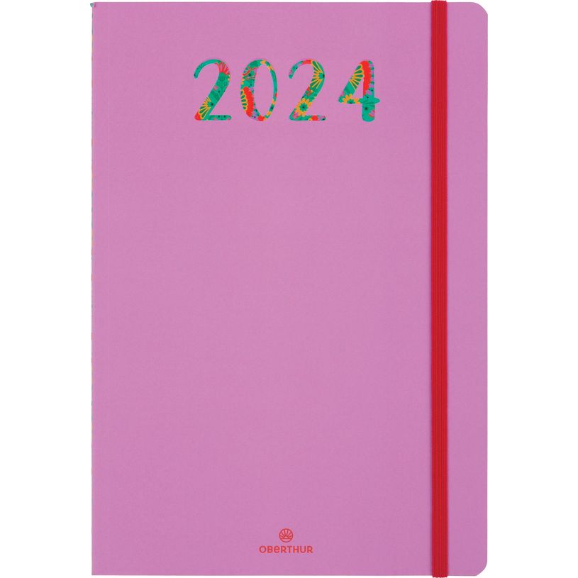 3664447158792-Agenda Merida - 1 semaine sur 2 pages - 17 x 24,5 cm - violet - Oberthur-P_405149222_1-0