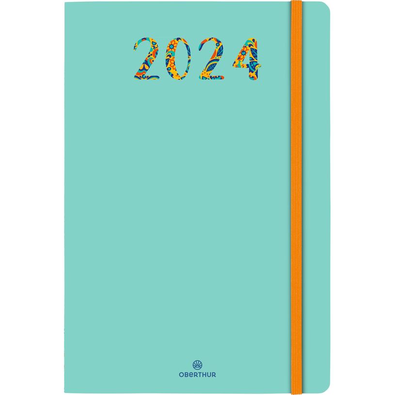 3664447158921-Agenda Merida - 1 semaine sur 2 pages - 10 x 15 cm - vert - Oberthur-P_405149235_1-0