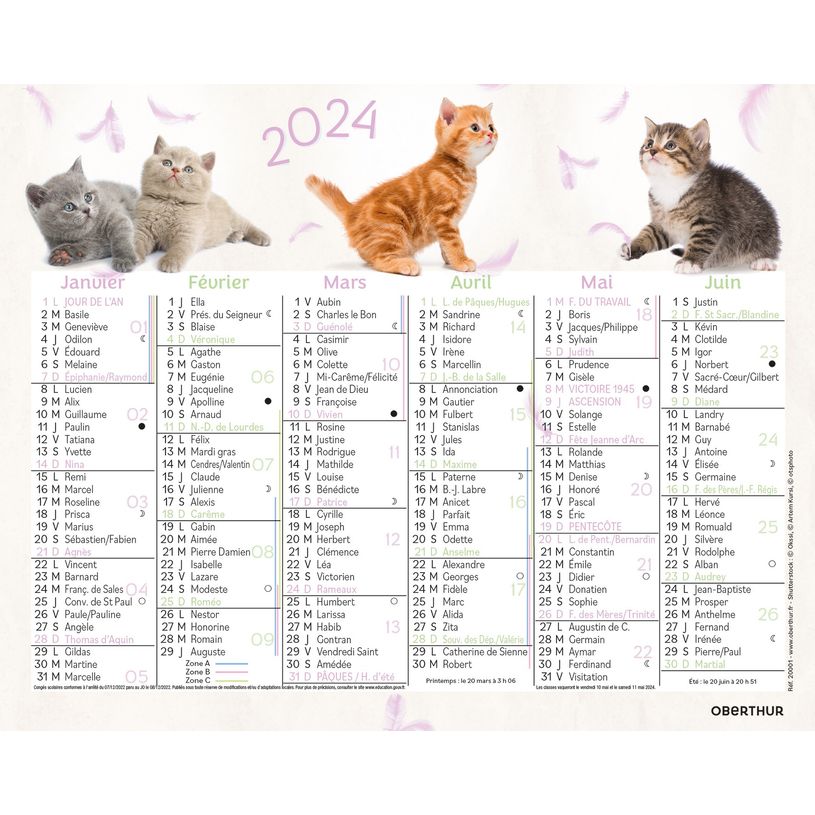 3664447151366-Mini calendrier illustré - 6 mois par face - 13,5 x 17,5 cm - différents modèles dispon-P_405149421_1-0