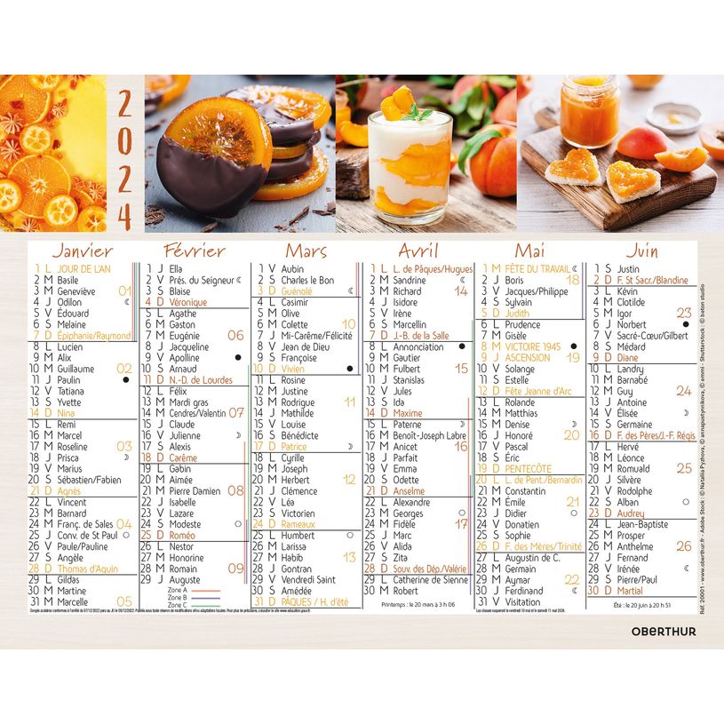 3664447151366-Mini calendrier illustré - 6 mois par face - 13,5 x 17,5 cm - différents modèles dispon-P_405149421_4-3