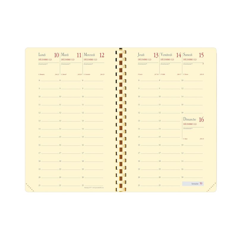 3371010480784-Agenda de poche spiralé Impala Planning 16S - 1 semaine sur 2 pages - 9 x 16 cm - rouge --P_405149547_2-1