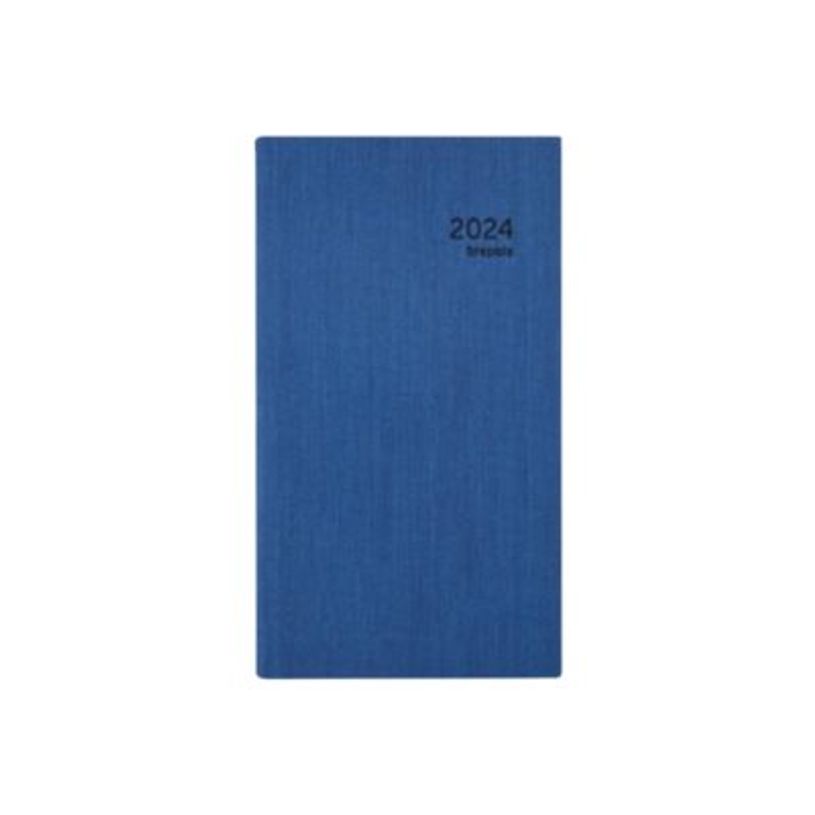 5412303377669-Agenda Optivision Pocket Kashmir - 1 semaine sur 2 pages - 9 x 16 cm - bleu - Brepols-P_405149629_1-0