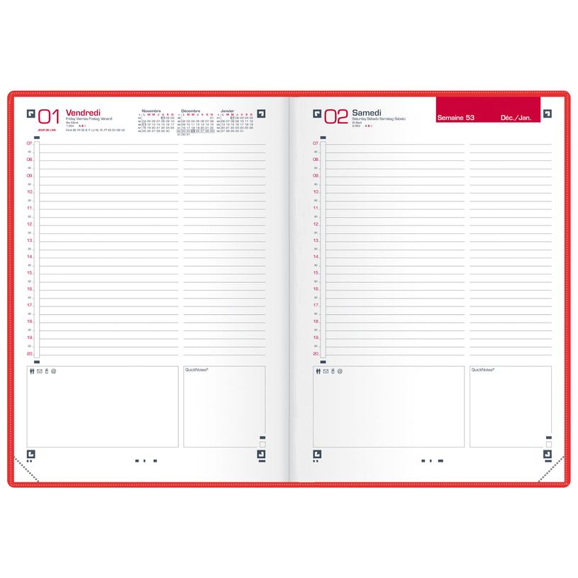 3147280268212-Agenda Voyage - 1 jour par page - 15 x 21 cm - noir - Oxford-P_405149702_2-1