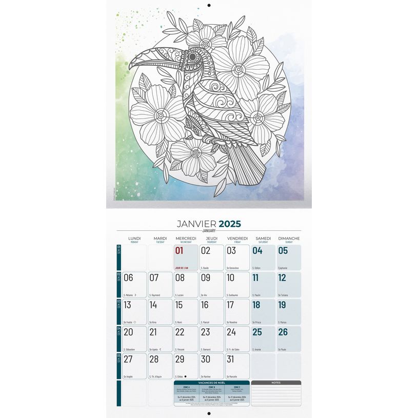 3592930027099-Calendrier illustré BOUCHUT 30 x 30 cm A COLORIER 70 %-P_405149834_2-1