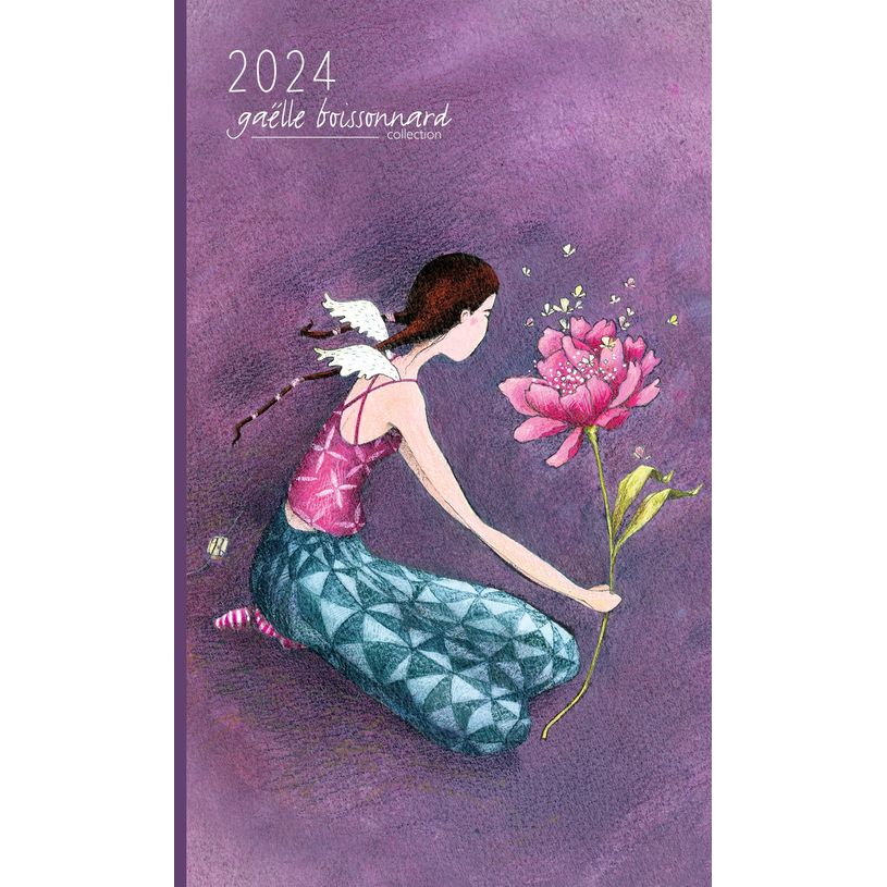3494150149349-Agenda G. Boissonnard Fée des fleurs - 1 semaine sur 2 pages - 10 x 16 cm - Aquarupella-P_405150107_1-0