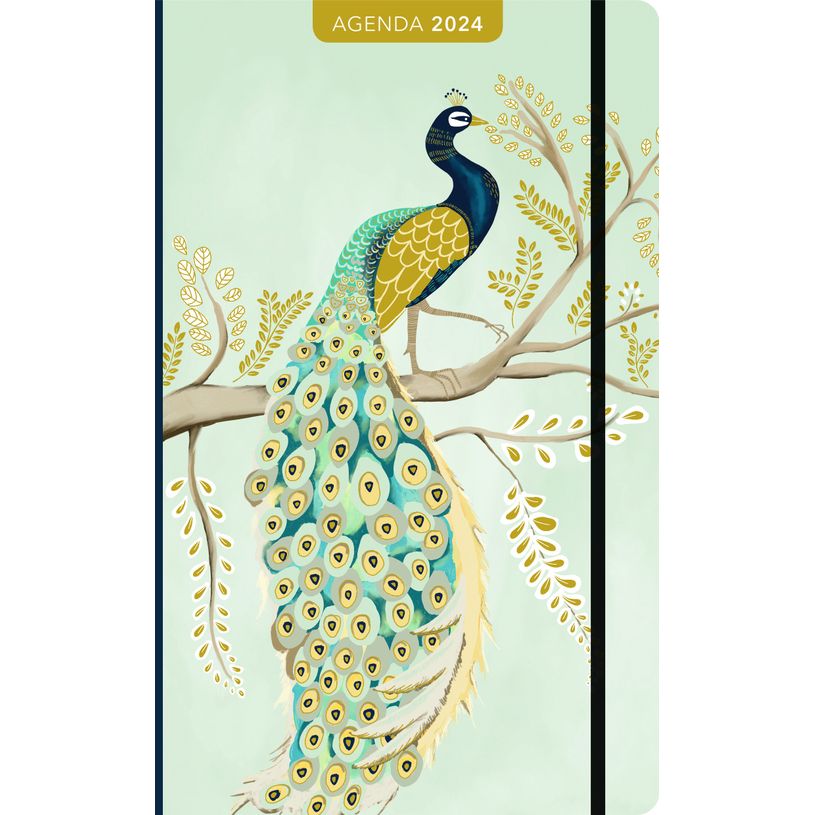 3494150149455-Agenda paon - 1 semaine sur 2 pages - 13 x 21 cm - Aquarupella-P_405150117_1-0