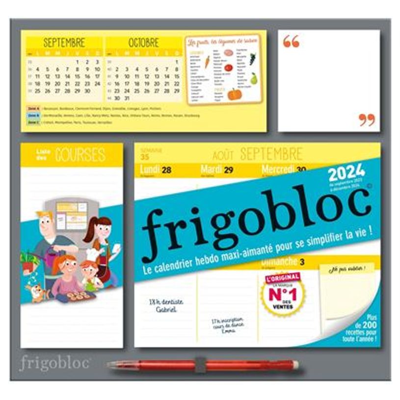 9782809683219-Frigobloc Hebdomadaire - Calendrier d'organisation familiale (de septembre 2023 à décemb-P_405151263_1-0