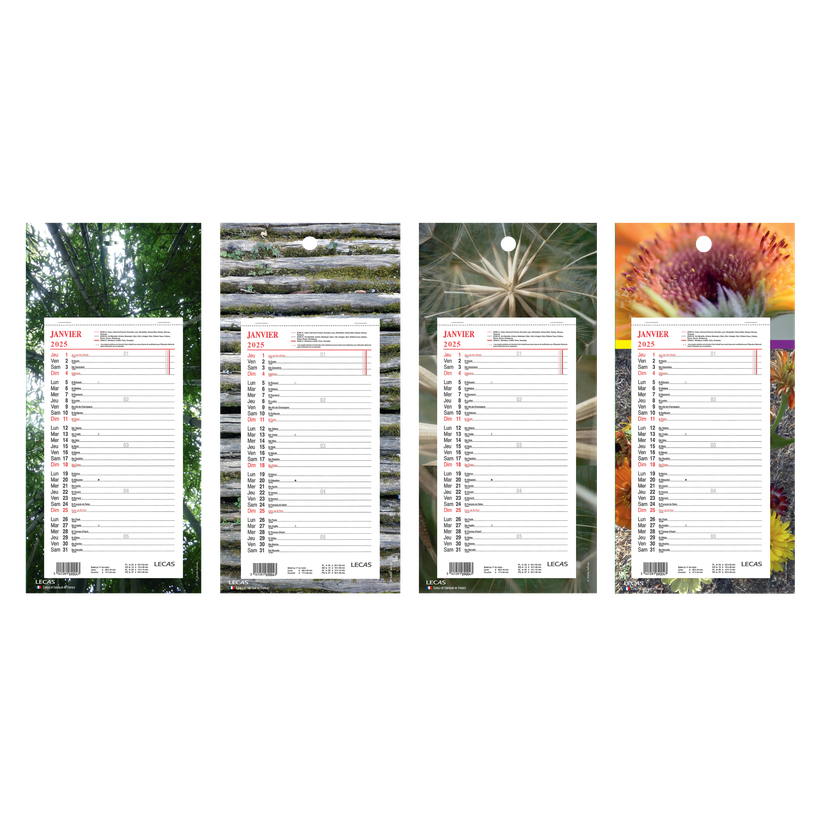 3147280086908-Calendrier Lecas long - mensuel à feuillets - 16 x 33,3 cm - disponible dans différentes-P_405151436_1-0