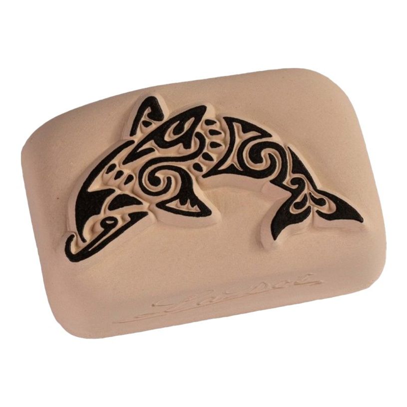 8718503972619-LaDot - Pierre pour tatouage éphémère - en céramique - taille M (2 x 4 cm) - dauphin -P_405151664_2-0