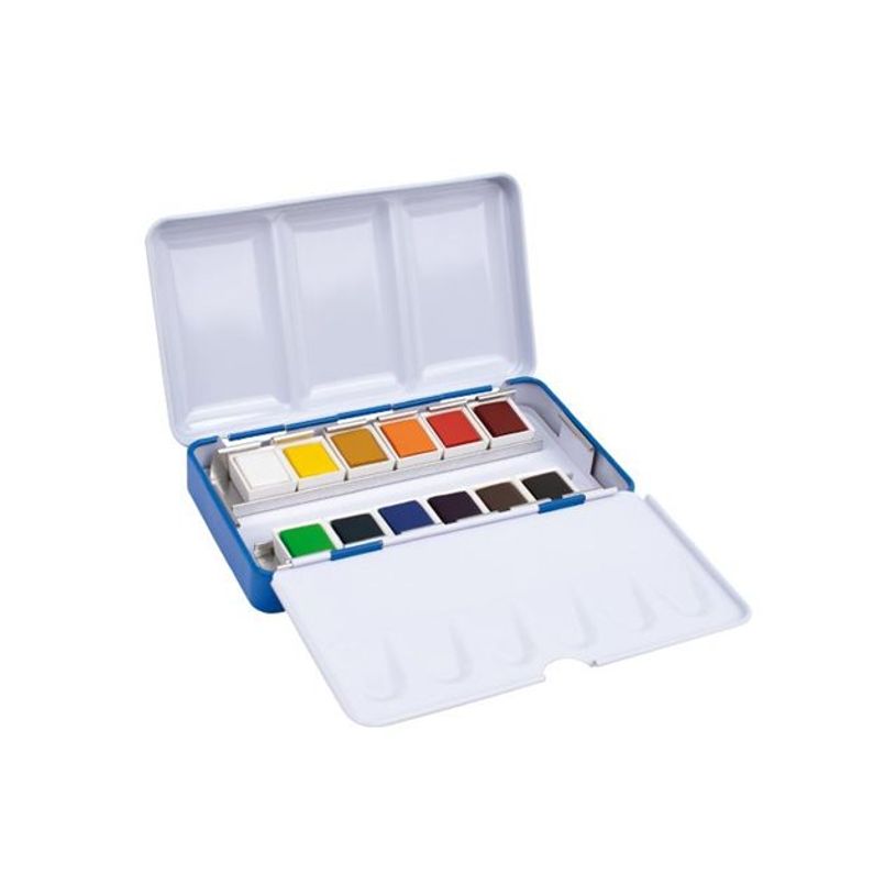 8411574101710-MILAN - Ensemble de peinture - 12 parties - aquarelle - 12 couleurs - opaque - demi-platea-P_405152624_8-3