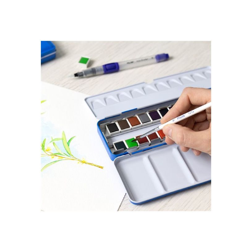 8411574101727-MILAN - Ensemble de peinture - 24 parties - aquarelle - 24 couleurs - couleurs assorties --P_405152625_4-6
