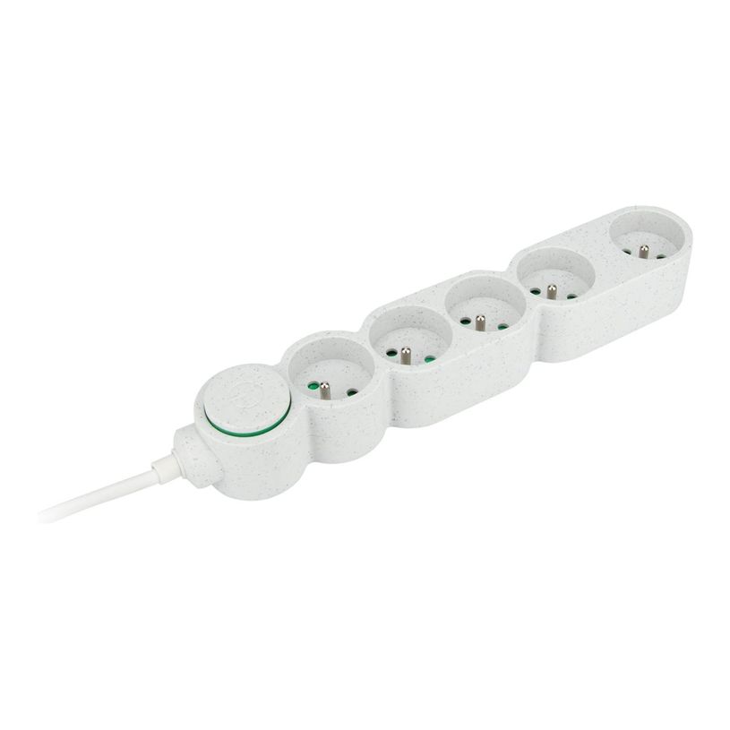 3545411896523-Zenitech - Multiprise - Eco-responsible - 5 Prises - 2P+T -  Home Green - Blanc-P_405152734_4-0