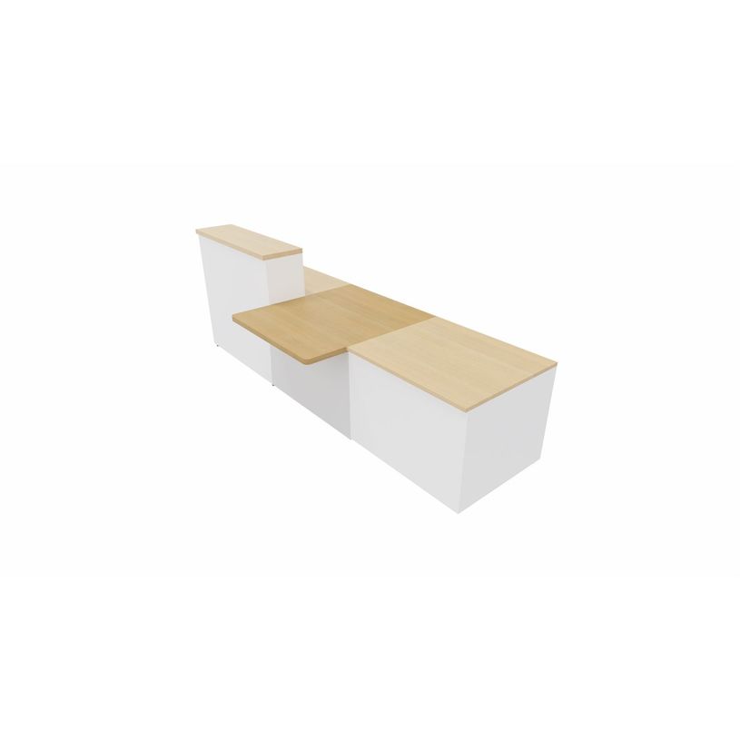 3617350000252-Module d'accueil PMR GUEST - intermédiaire - L100 x H74 cm - corps blanc plateau chêne clair (habil-P_405153290_2-1