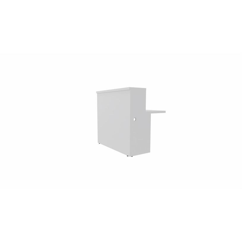 3617350000146-Module d'accueil haut GUEST - intermédiaire - L120 x H113 cm - corps blanc plateau blanc avec échancrures (habil-P_405153301_1-0
