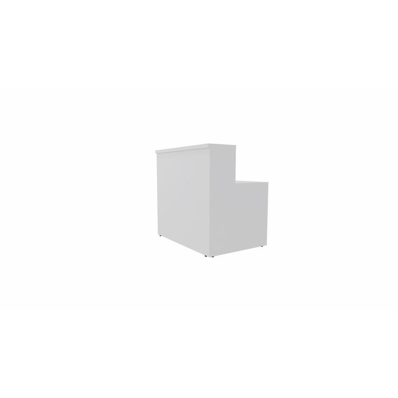 3617350000122-Module d'accueil haut GUEST - extrémité gauche - L120 x H113 cm - corps blanc plateau blanc avec échancrures (habil-P_405153303_2-1