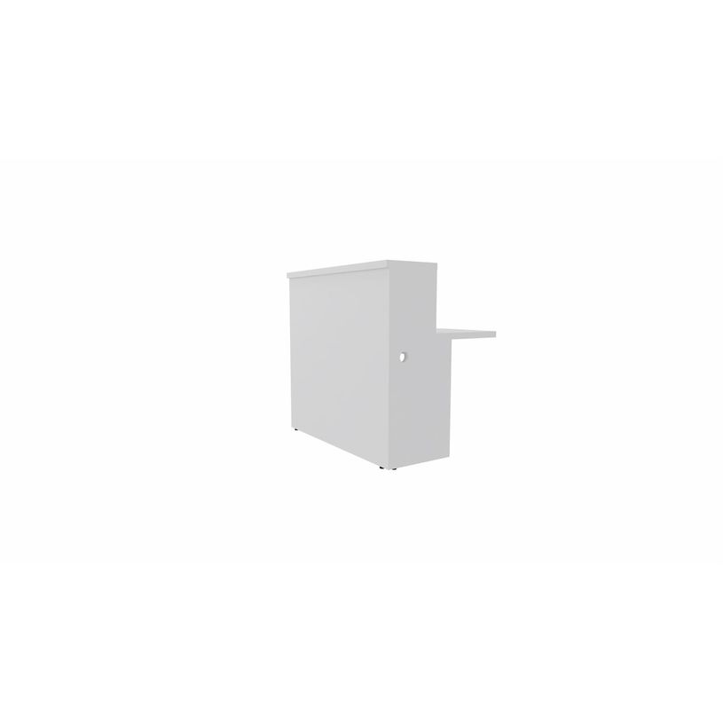3617350000108-Module d'accueil haut GUEST - extrémité droite - L120 x H113 cm - corps blanc plateau blanc avec échancrures (habil-P_405153305_1-0