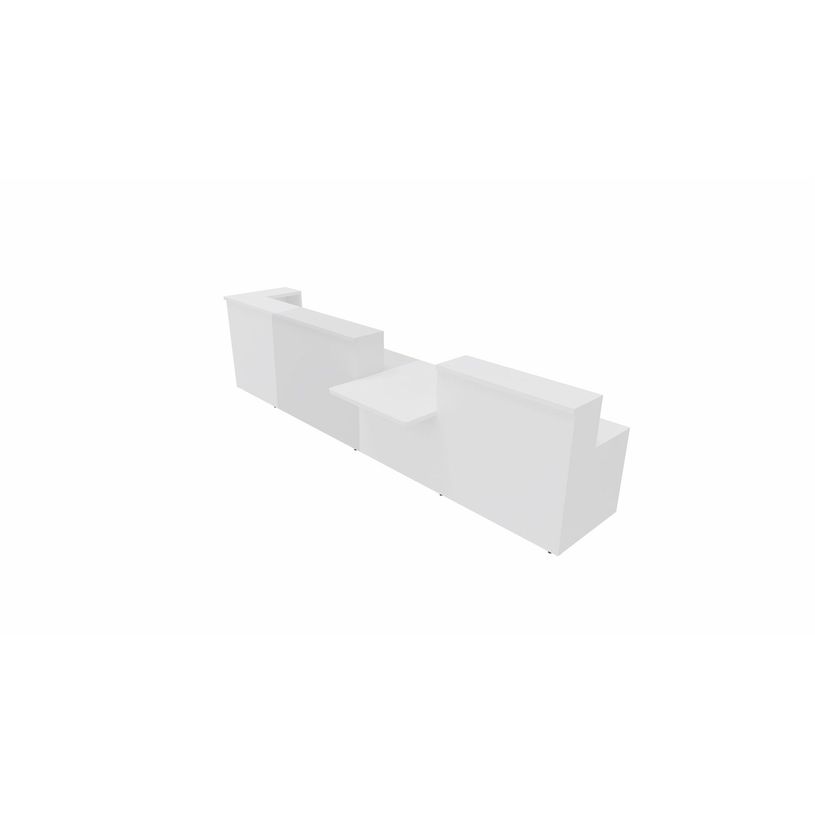 3617350000061-Module d'accueil haut GUEST - intermédiaire - L160 x H113 cm - corps blanc plateau blanc avec échancrures (habil-P_405153309_2-1
