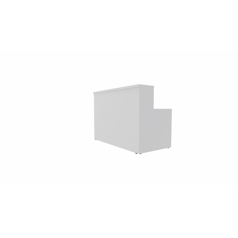 3617350000047-Module d'accueil haut GUEST - extrémité gauche - L160 x H113 cm - corps blanc plateau blanc avec échancrures (habil-P_405153311_1-0