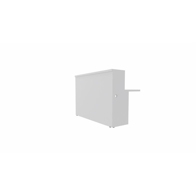 3617350000023-Module d'accueil haut GUEST - extrémité droite - L160 x H113 cm - corps blanc plateau blanc avec échancrures (habil-P_405153313_1-0