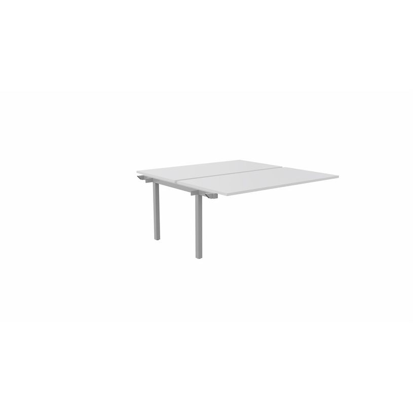 3617350003451-Bureau Bench ARIAL - Plan suivant - L140 x P165 cm - plateau blanc - pieds gris aluminium-P_405153464_1-0