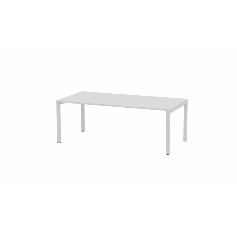 3617350003079-Table de réunion ARIAL - L200 x P100 x H73,5 cm - plateau blanc - pieds blancs-P_405153502_1-0