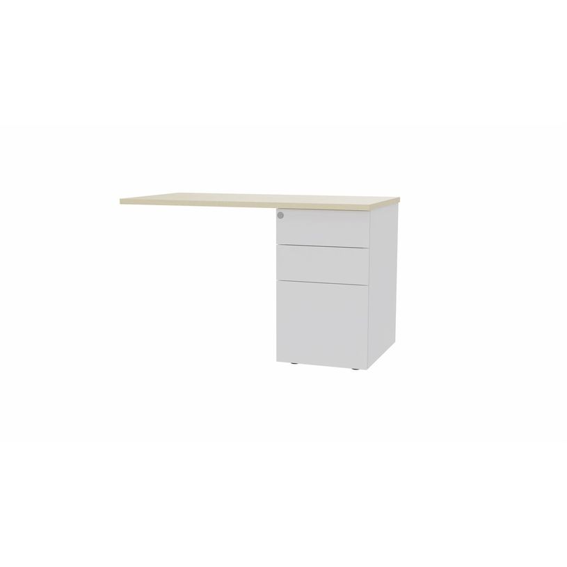 3617350004793-Retour sur caisson bout de bureau CONECT - L120 x P60 cm - plateau imitation érable - pie-P_405153682_1-0