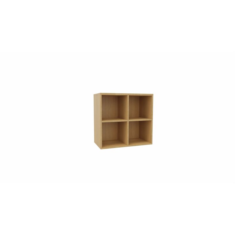 3617350005943-Vestiaire CAMILLE 4 cases - H.75,5 x L.80,7 x P.43,2 cm - imitation chêne clair - portes -P_405153791_1-0